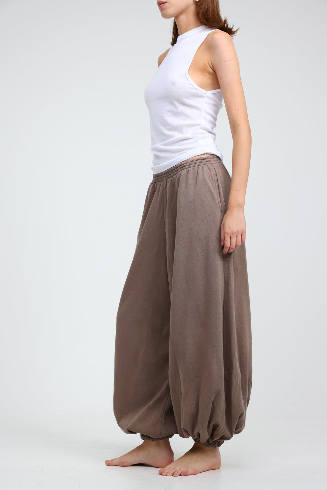 Clean40 Brown Balloon Joggers