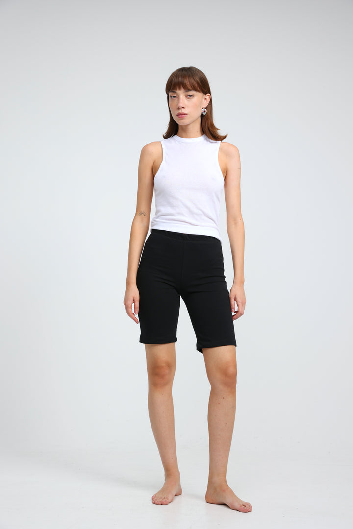 Clean39 Black Biker Shorts