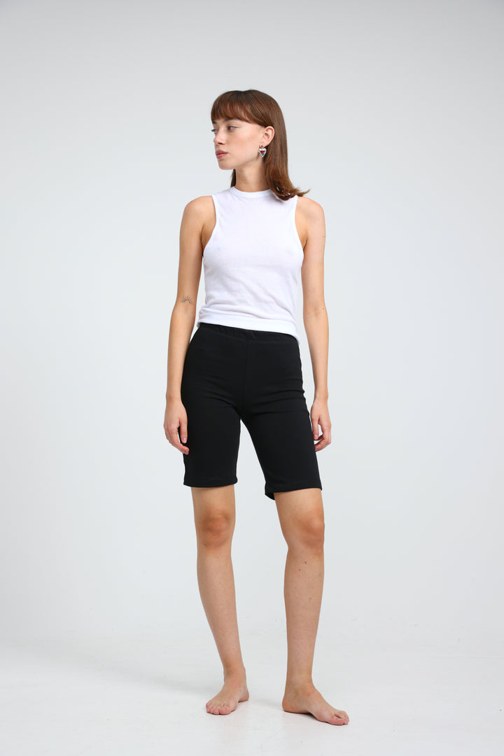 Clean39 Black Biker Shorts