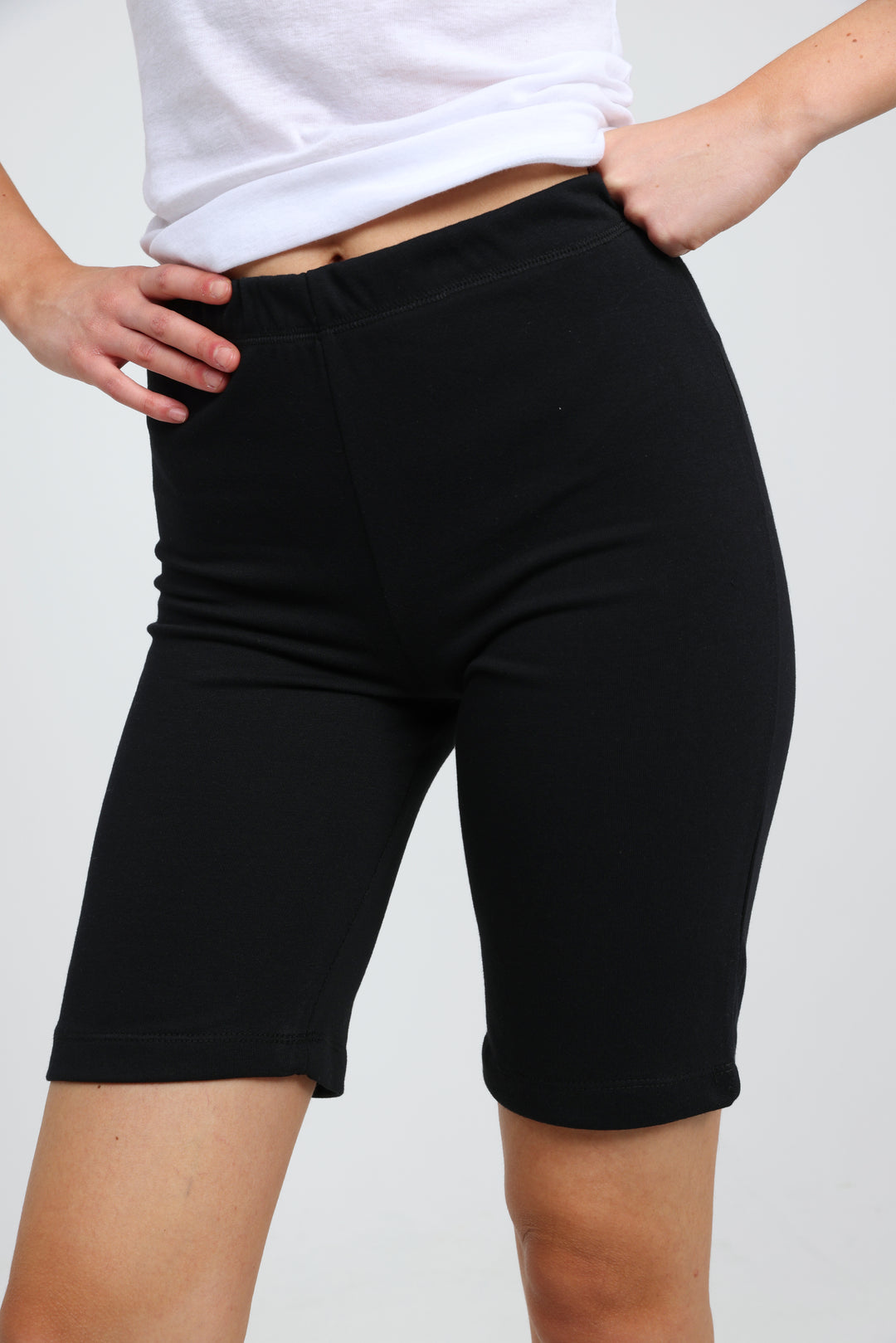Clean39 Black Biker Shorts