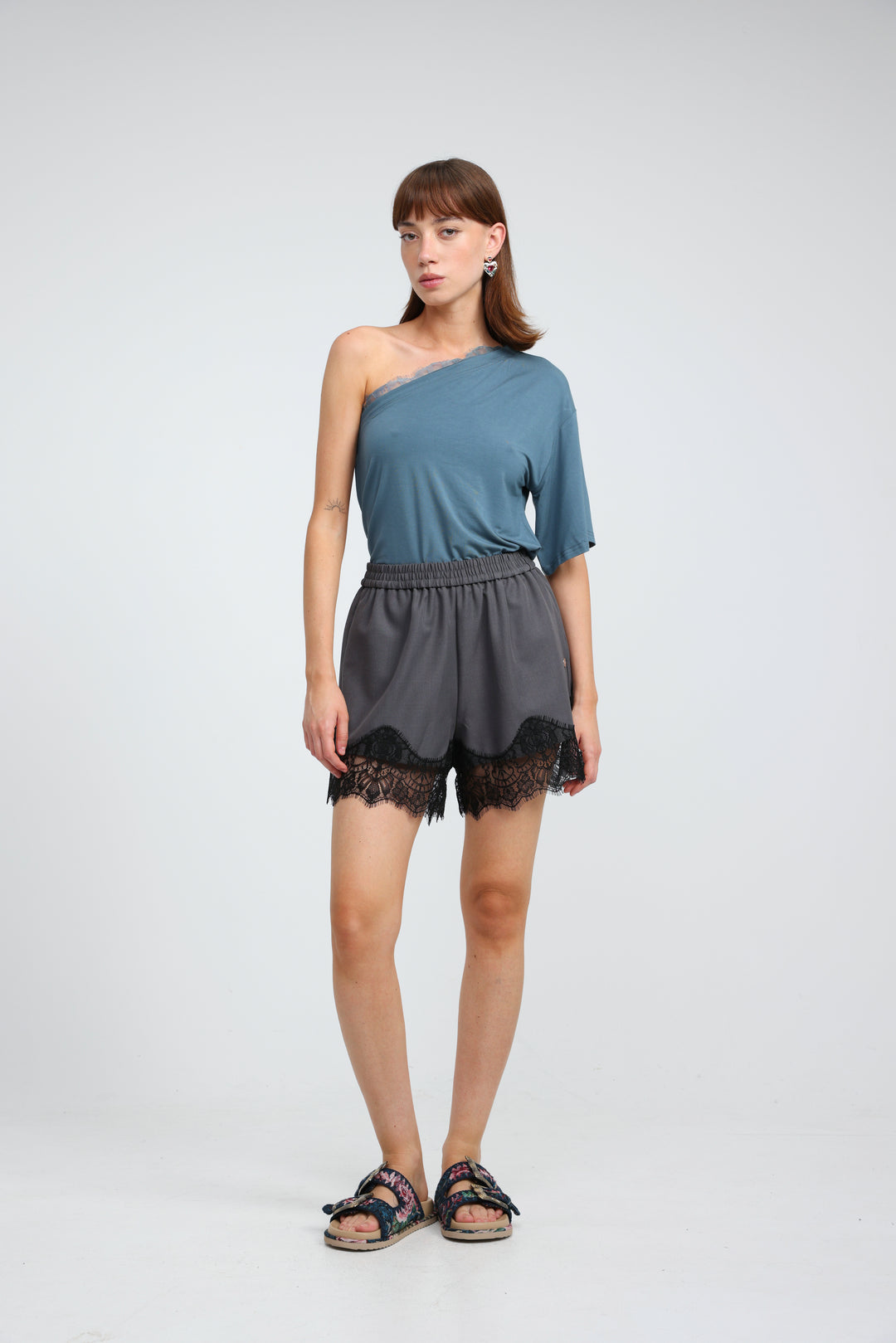 Candy Blue One Shoulder Top