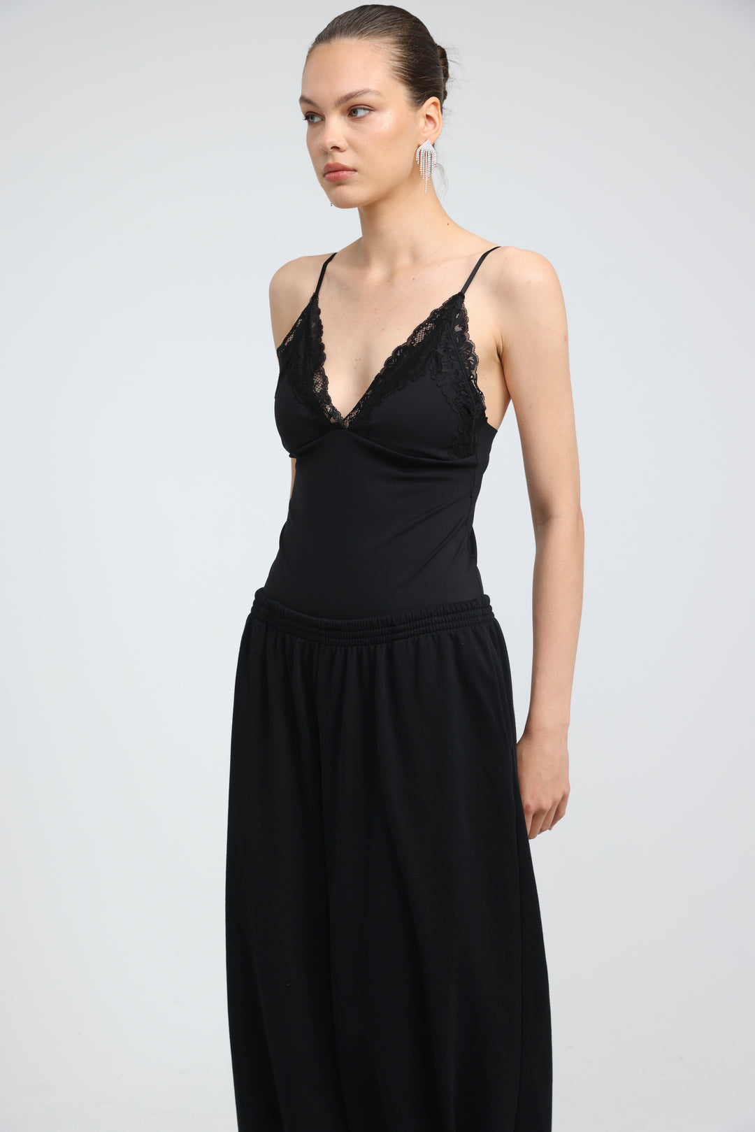 Chai Black Bodysuit