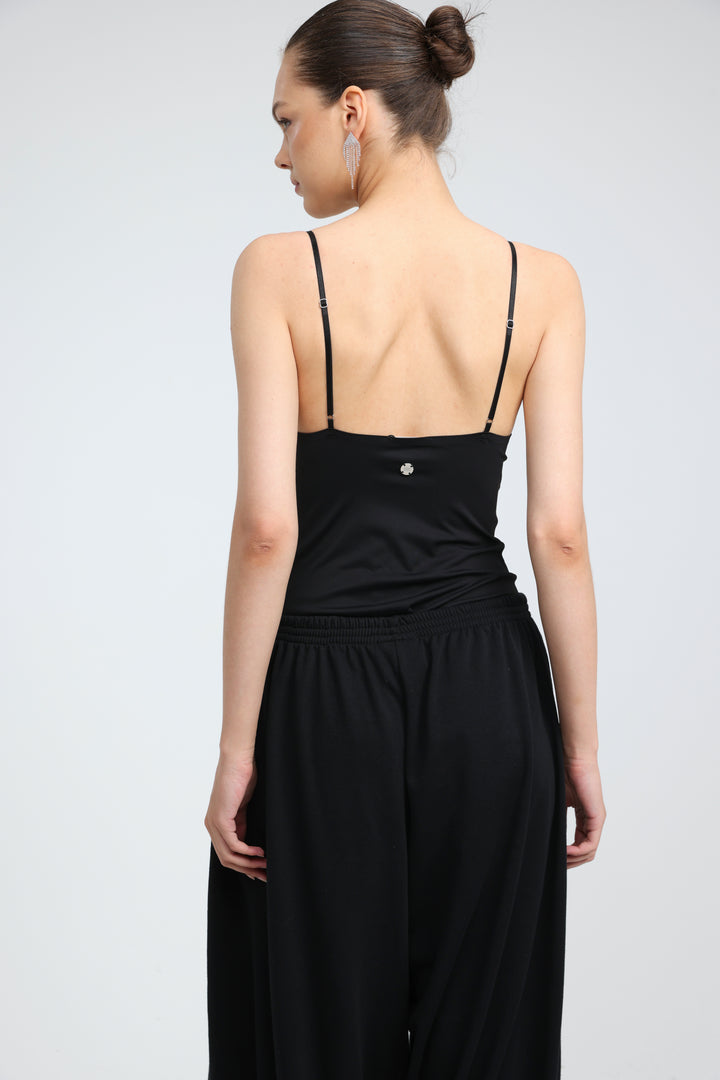 Chai Black Bodysuit