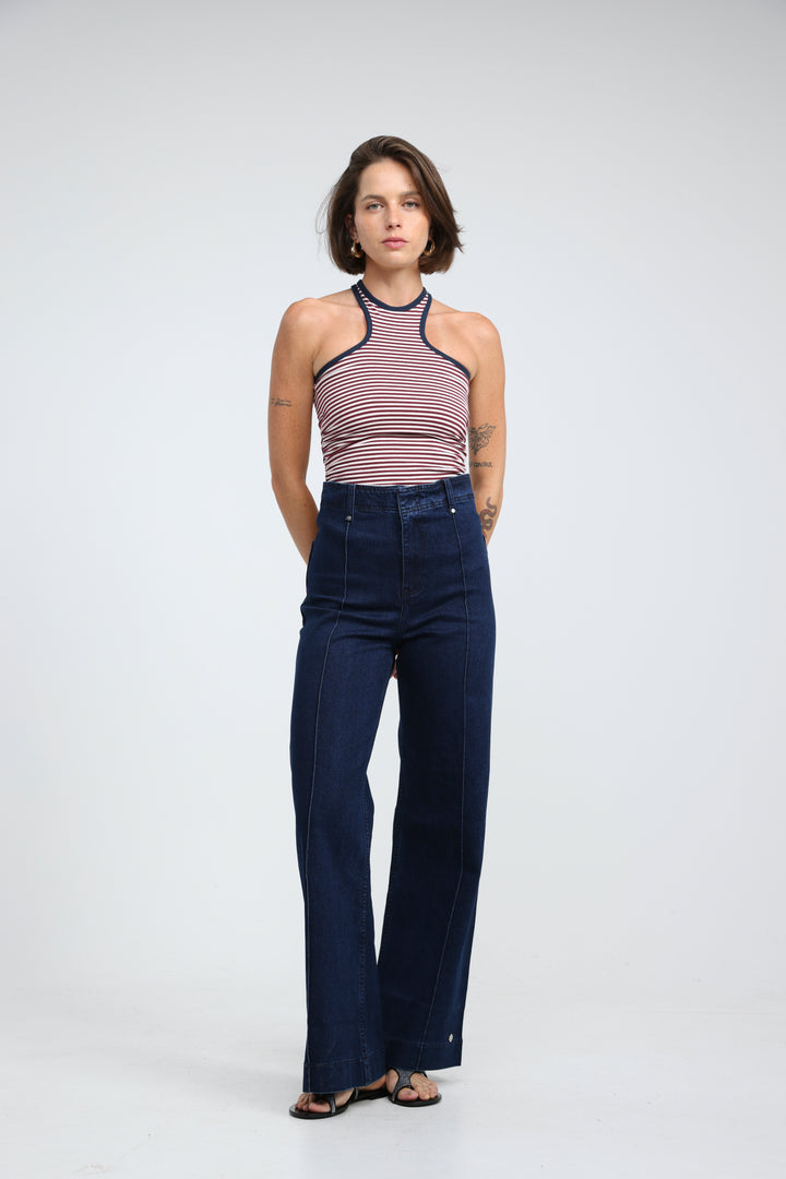 CottonSugar Red Striped Tank