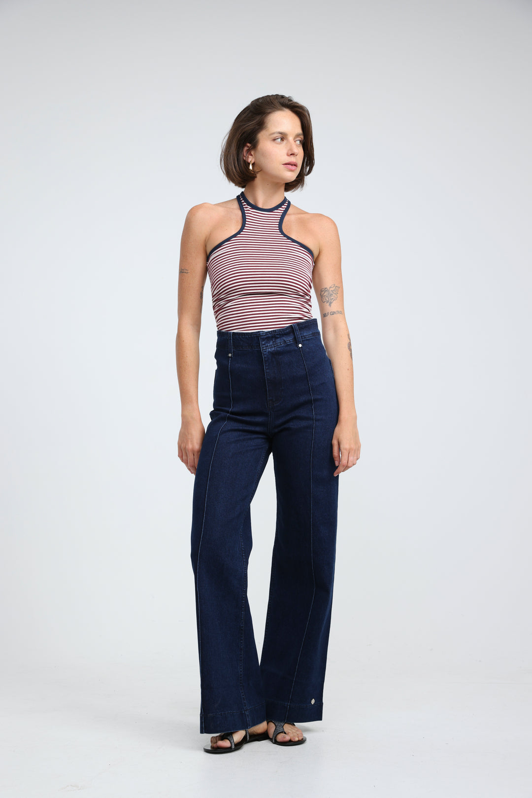 CottonSugar Red Striped Tank