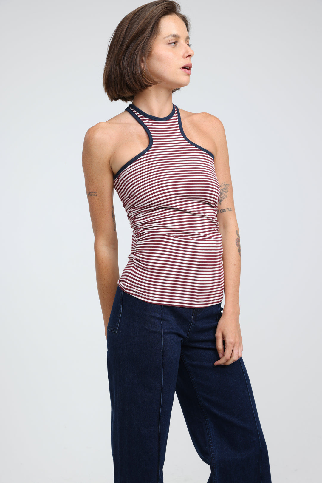 CottonSugar Red Striped Tank