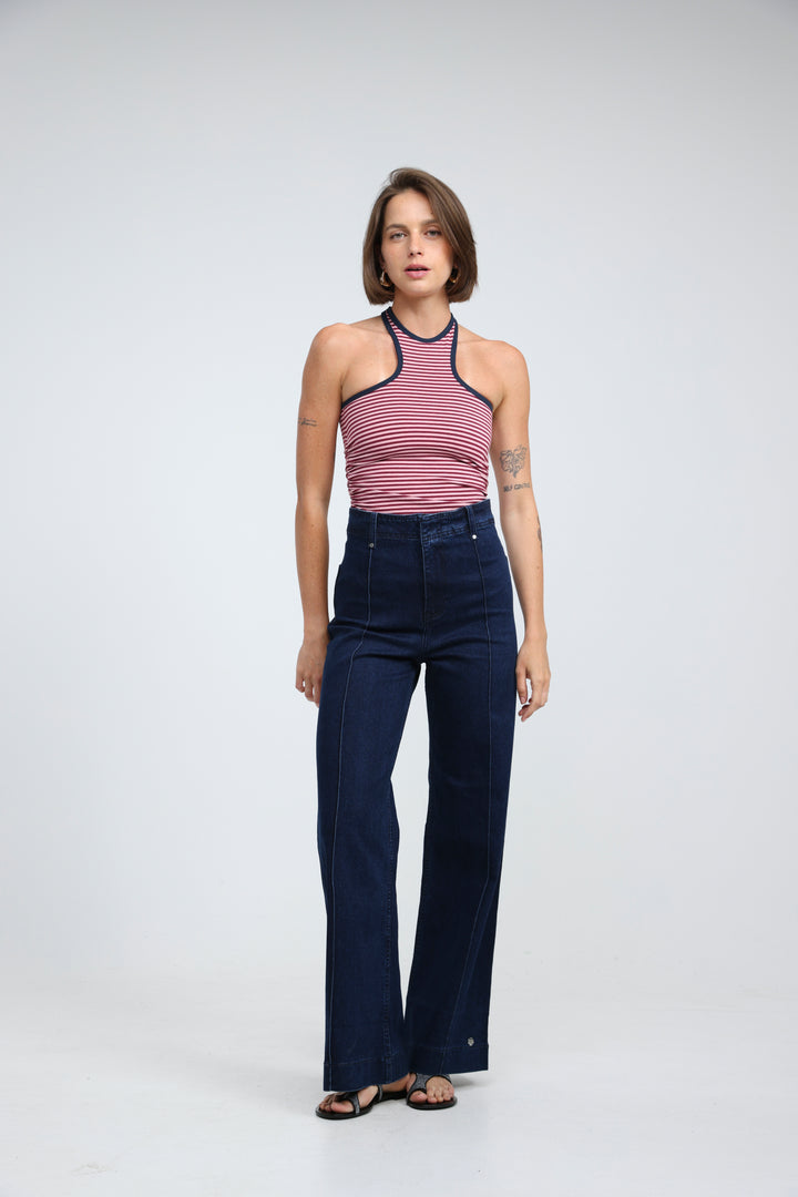 CottonSugar Pink Striped Tank