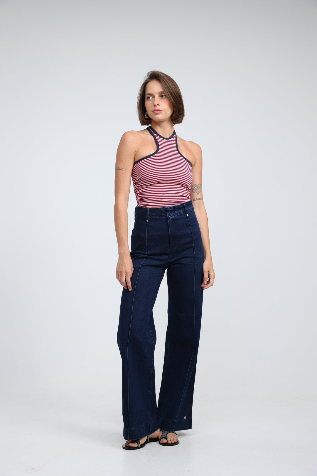 CottonSugar Pink Striped Tank