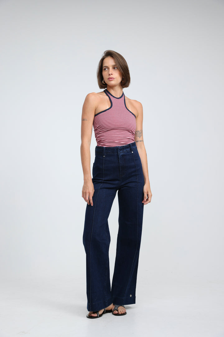 CottonSugar Pink Striped Tank