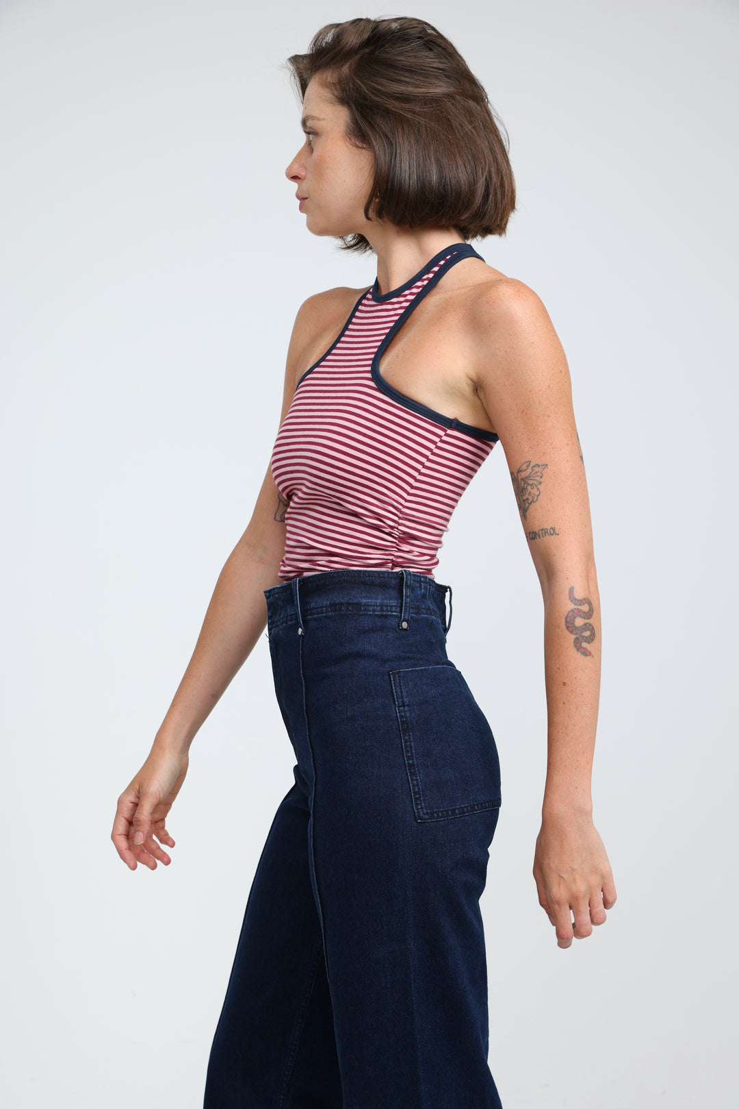 CottonSugar Pink Striped Tank