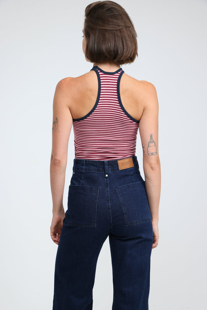 CottonSugar Pink Striped Tank