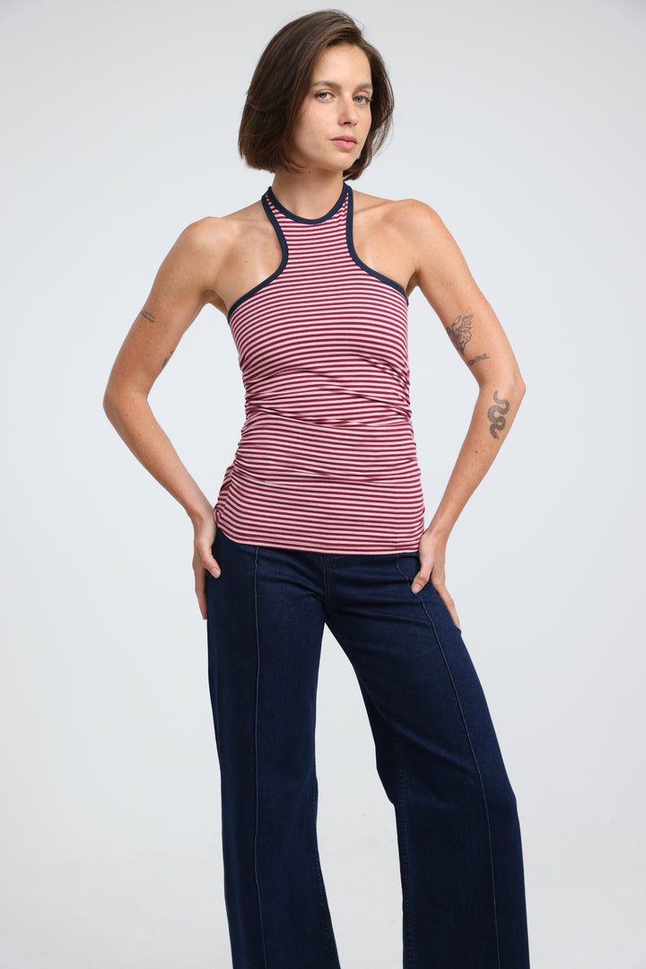 CottonSugar Pink Striped Tank
