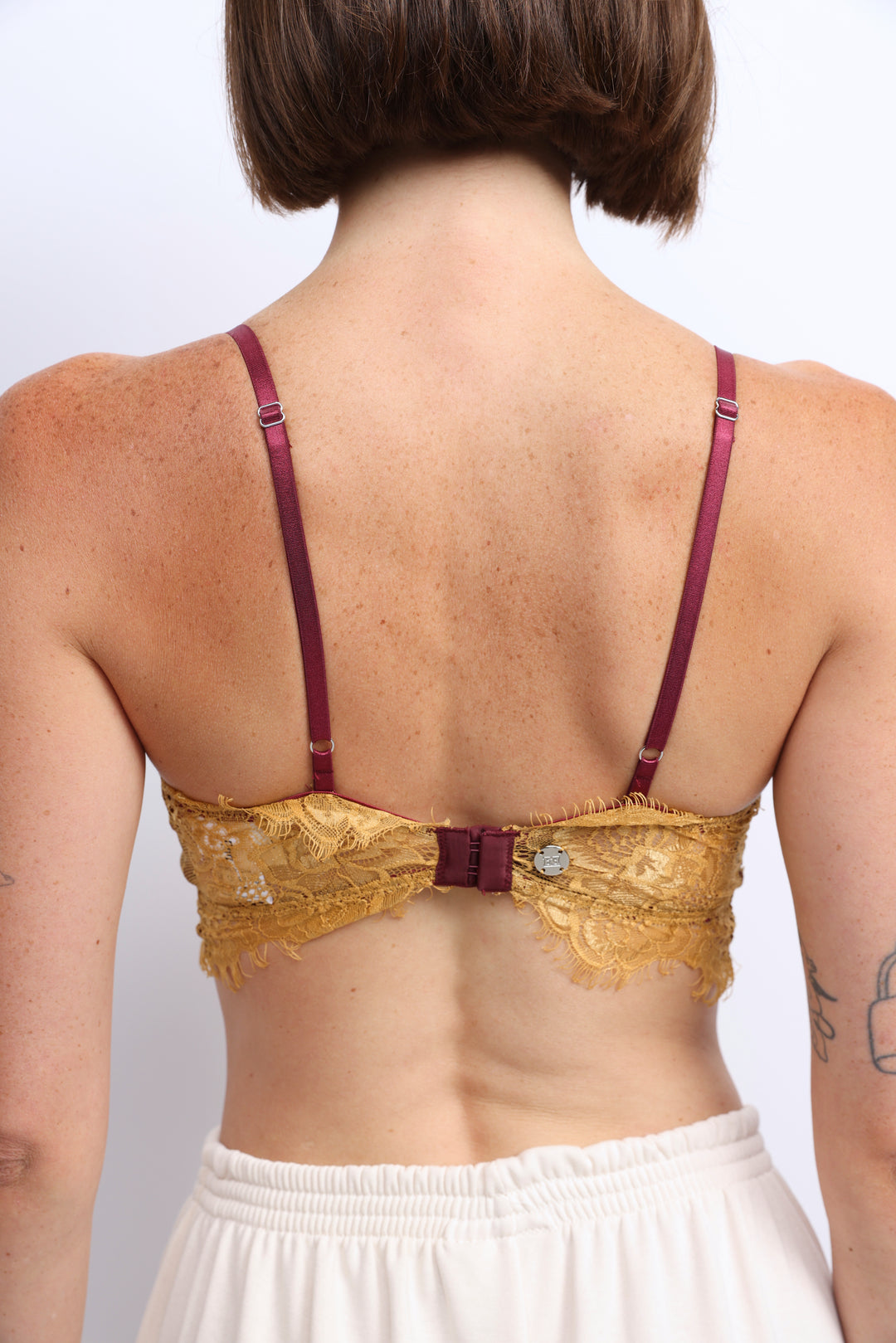 Matcha Wine/Gold Bralette