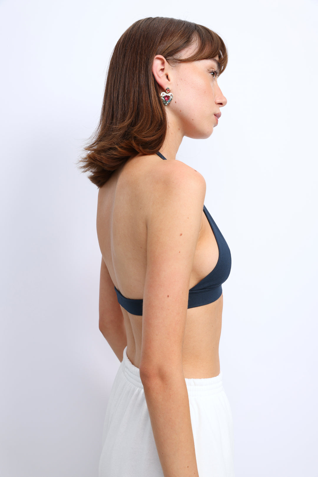 Navy Halter Bralette