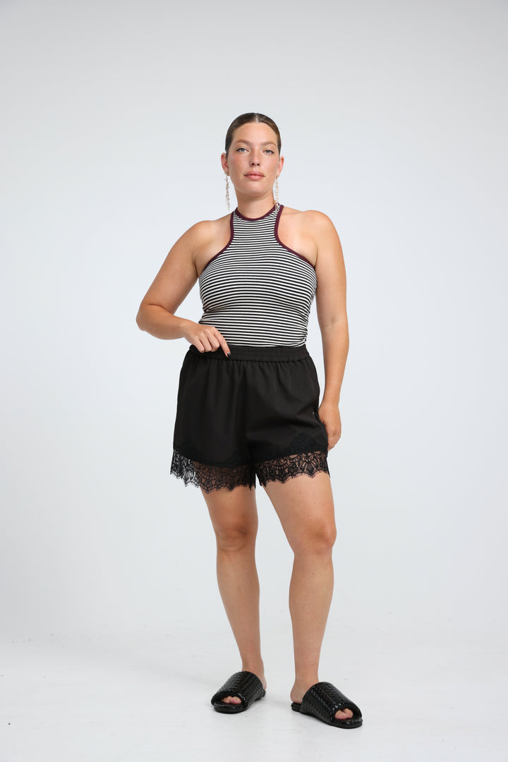 CottonSugar Red Striped Tank