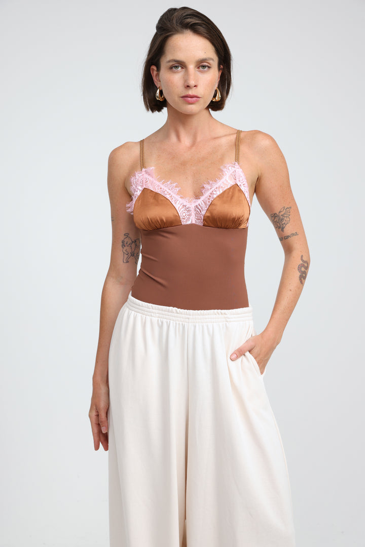 Juice Brown Bodysuit