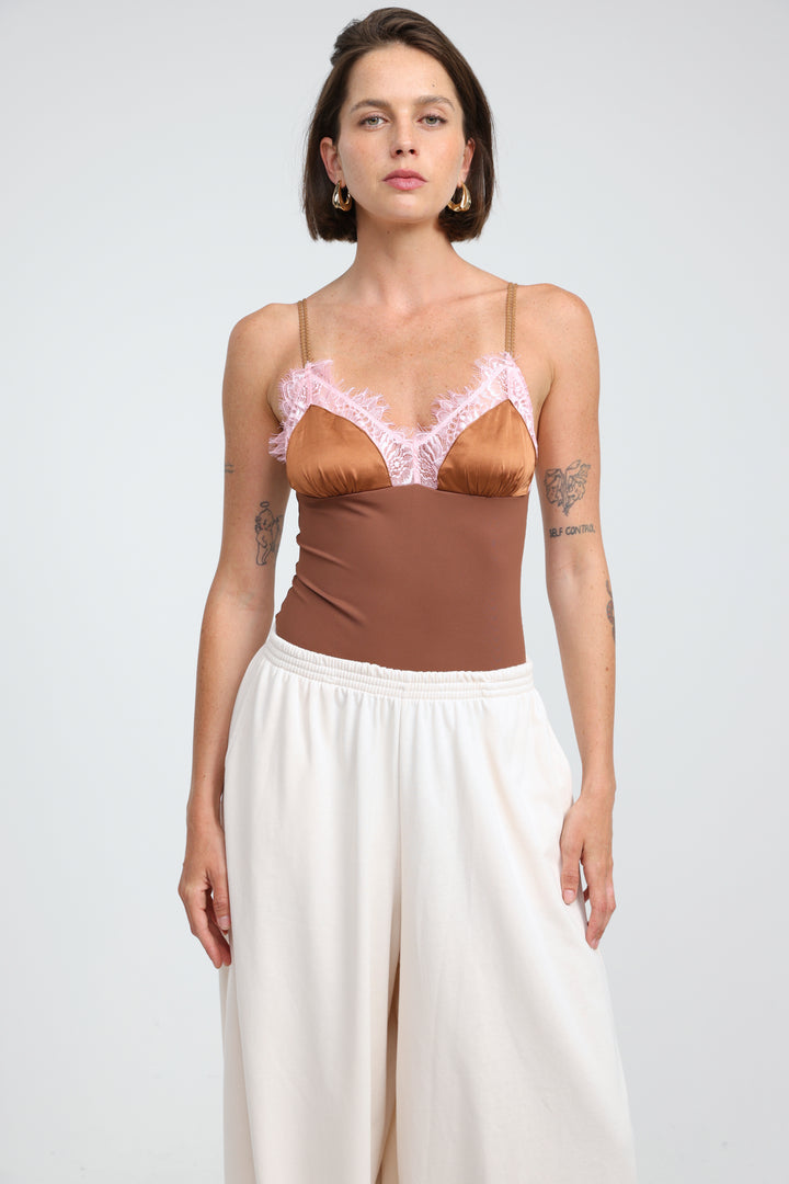 Juice Brown Bodysuit