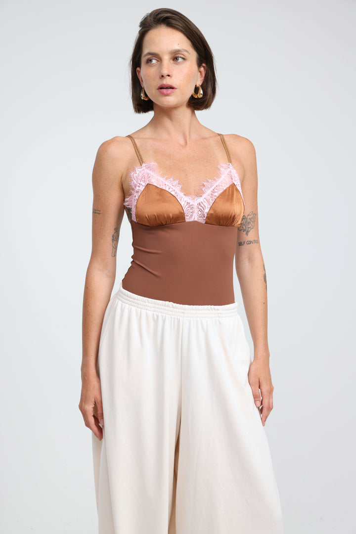 Juice Brown Bodysuit