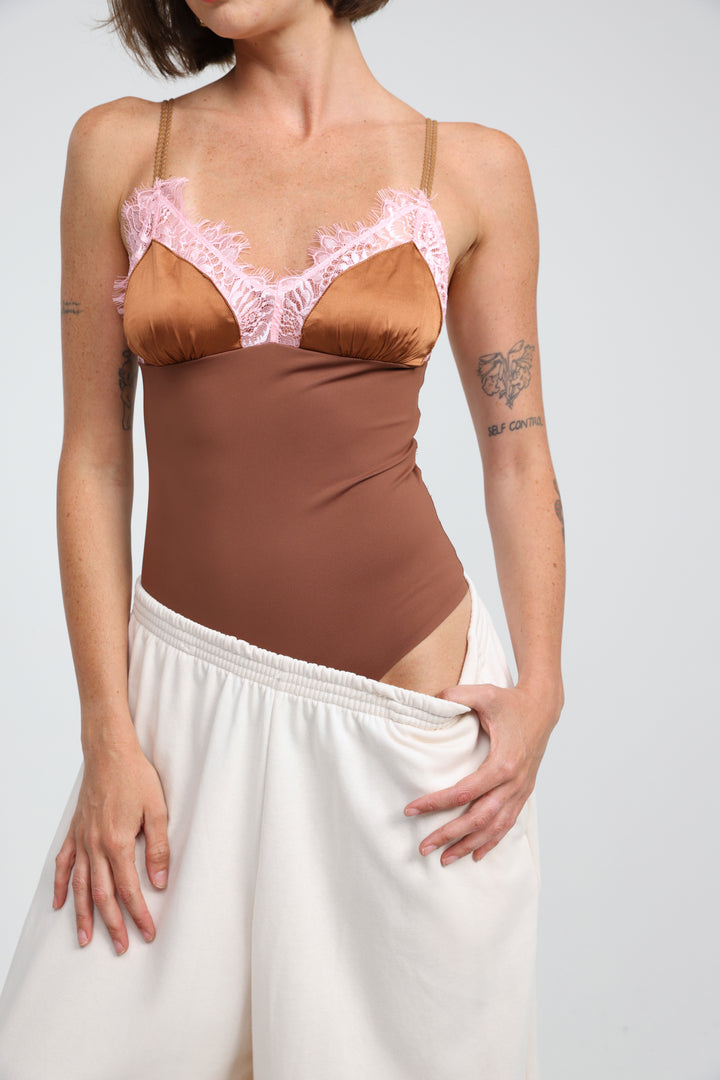 Juice Brown Bodysuit