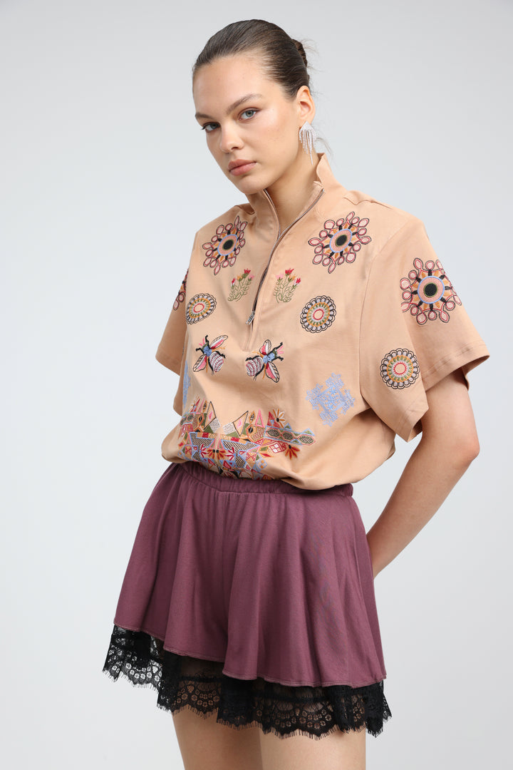 Allure Wine Shorts