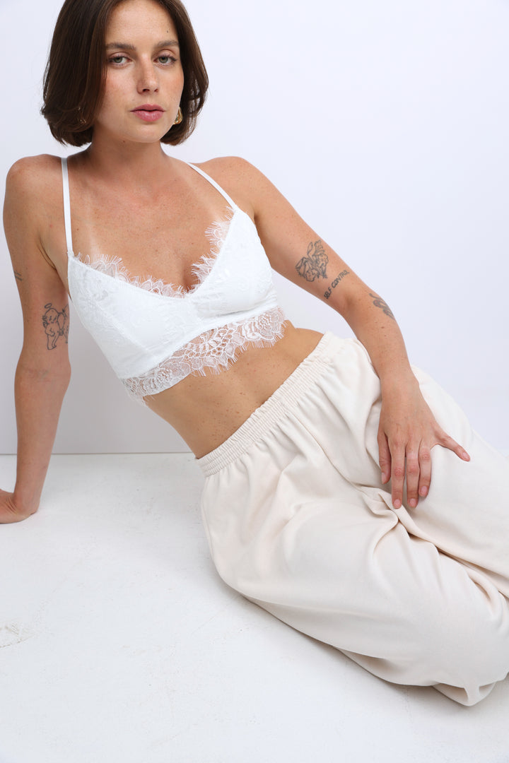 Matcha White Bralette