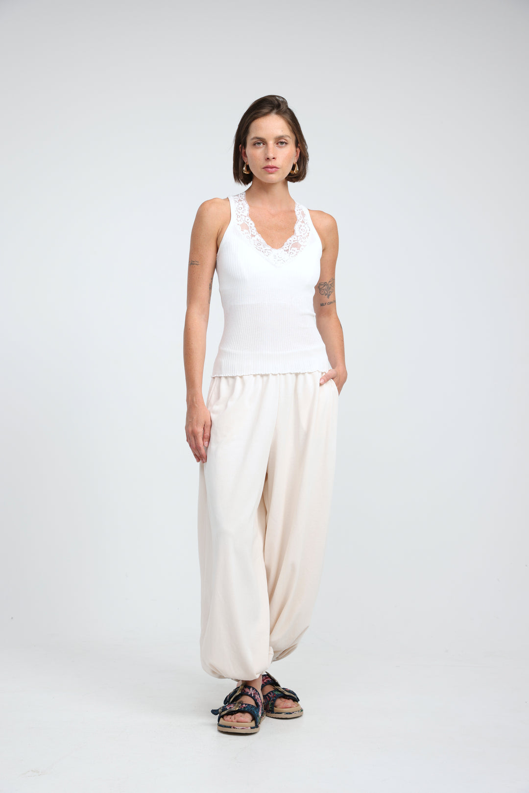 Sweetheart White Tank