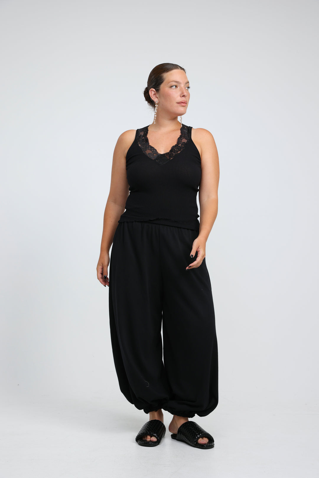 Sweetheart Black Tank