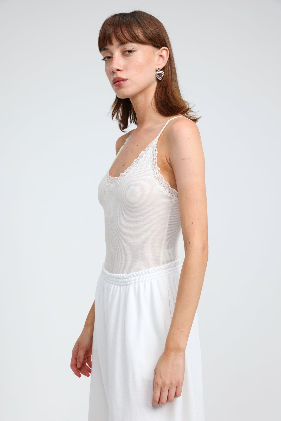 Soft Rib Cream Bodysuit