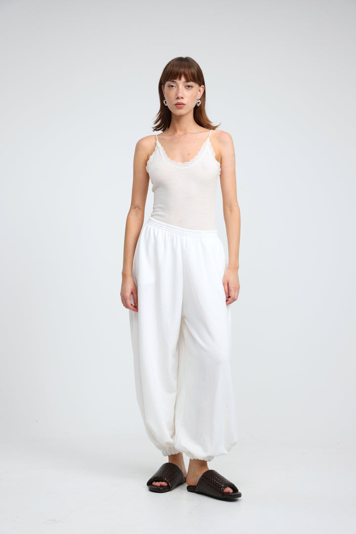 Soft Rib Cream Bodysuit