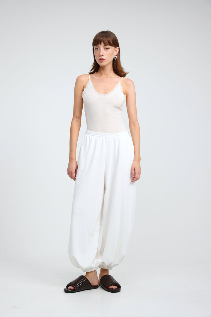 Soft Rib Cream Bodysuit