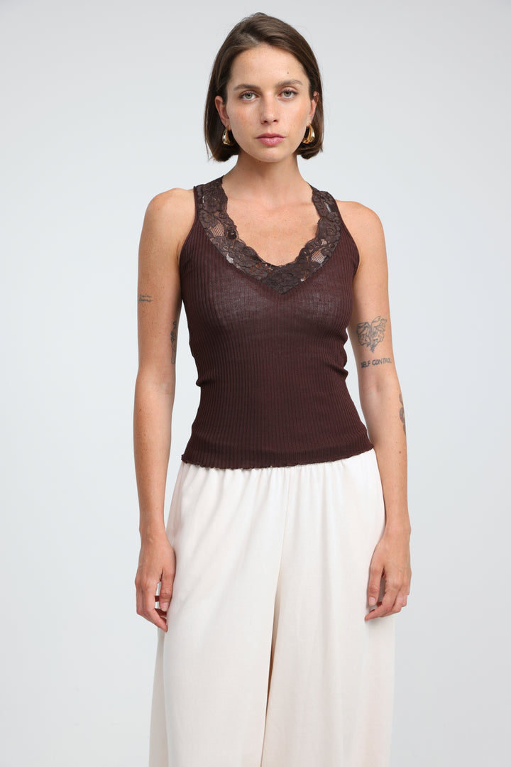 Sweetheart Brown Tank