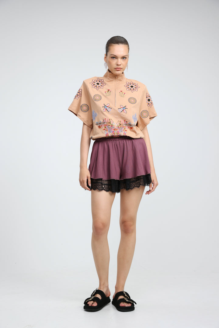 Allure Wine Shorts
