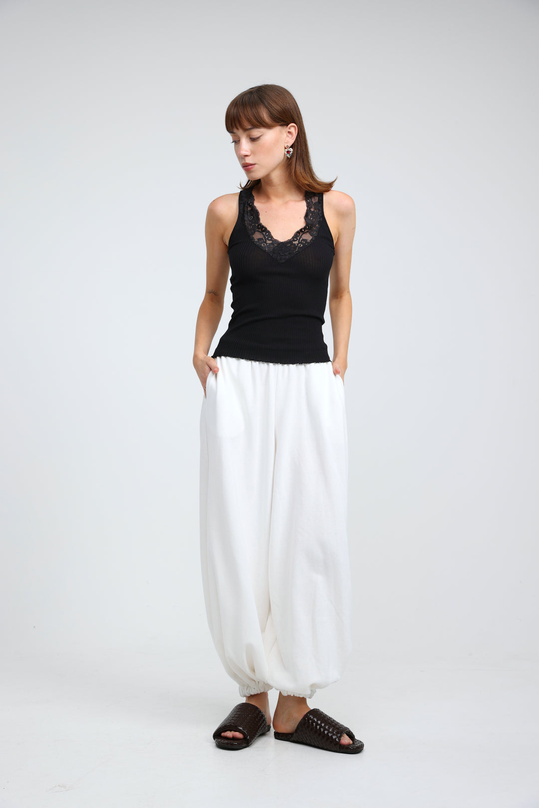 Sweetheart Black Tank