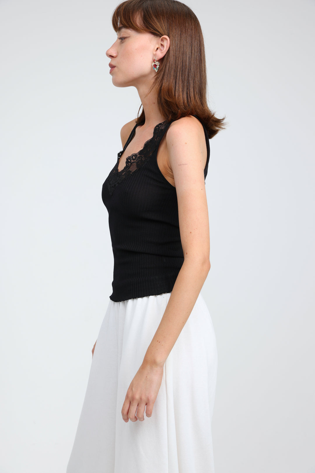 Sweetheart Black Tank