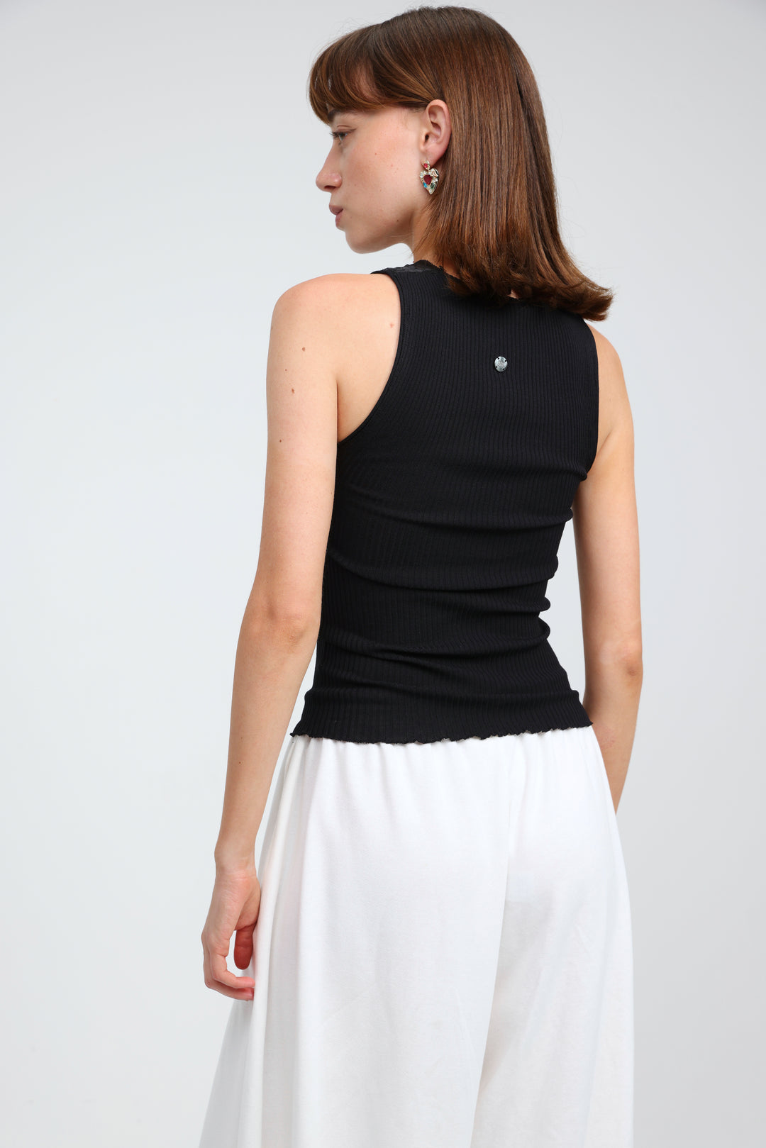 Sweetheart Black Tank