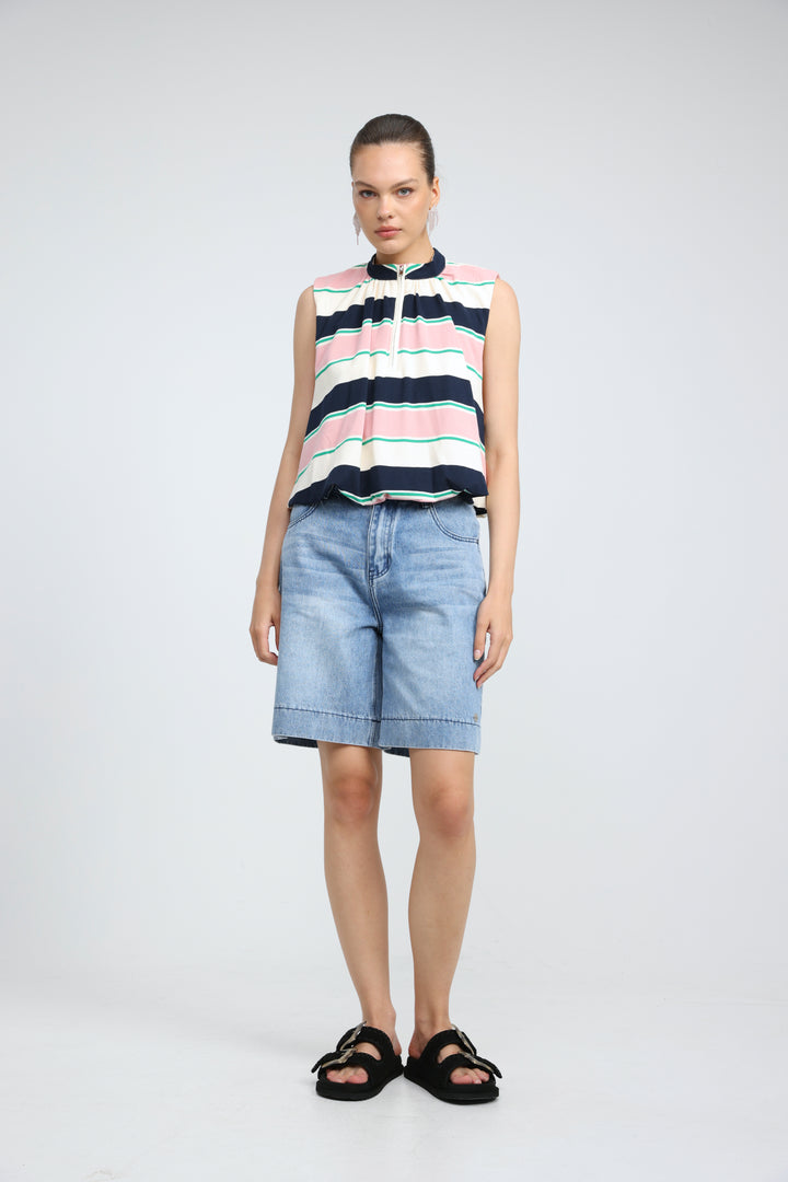 Cherish Pink Striped Tank