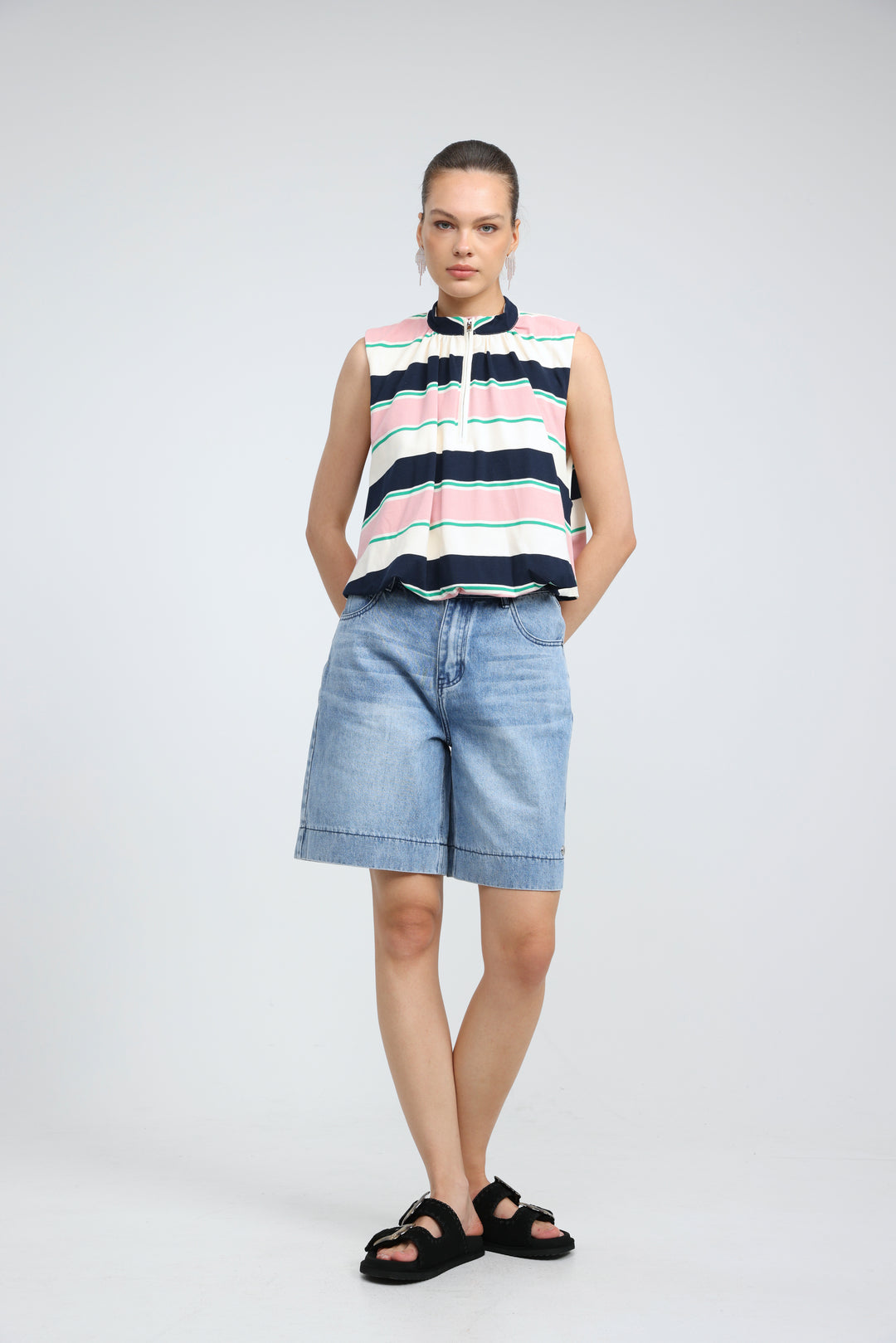 Cherish Pink Striped Tank
