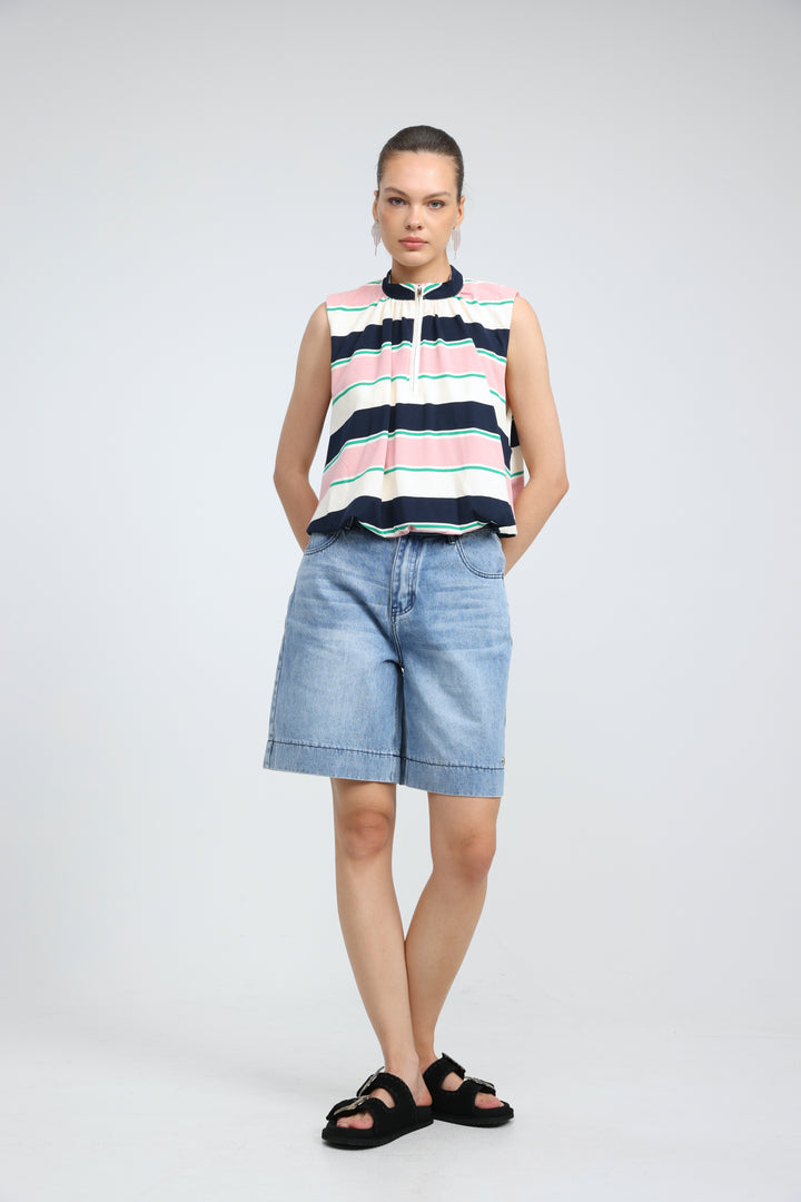 Cherish Pink Striped Tank
