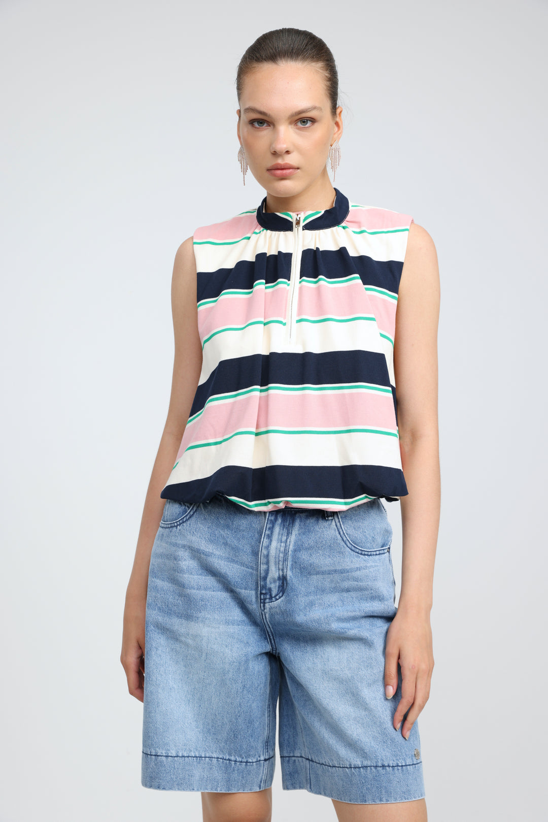 Cherish Pink Striped Tank