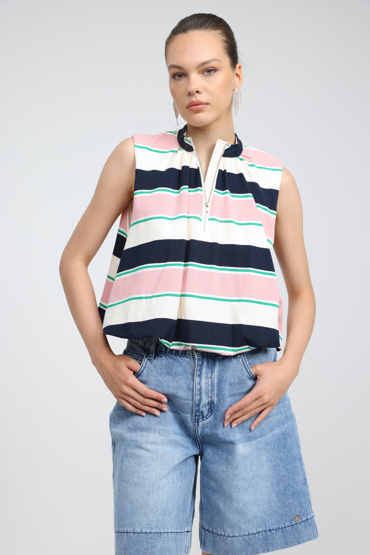Cherish Pink Striped Tank