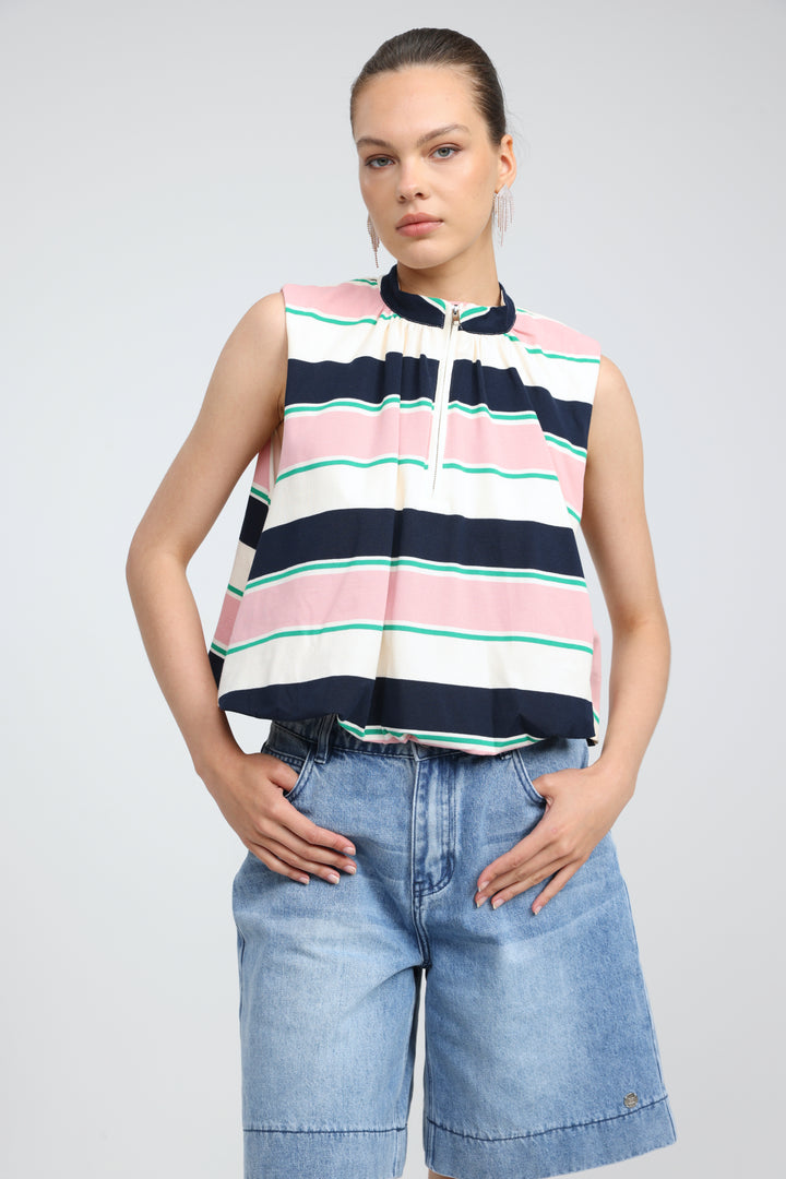 Cherish Pink Striped Tank