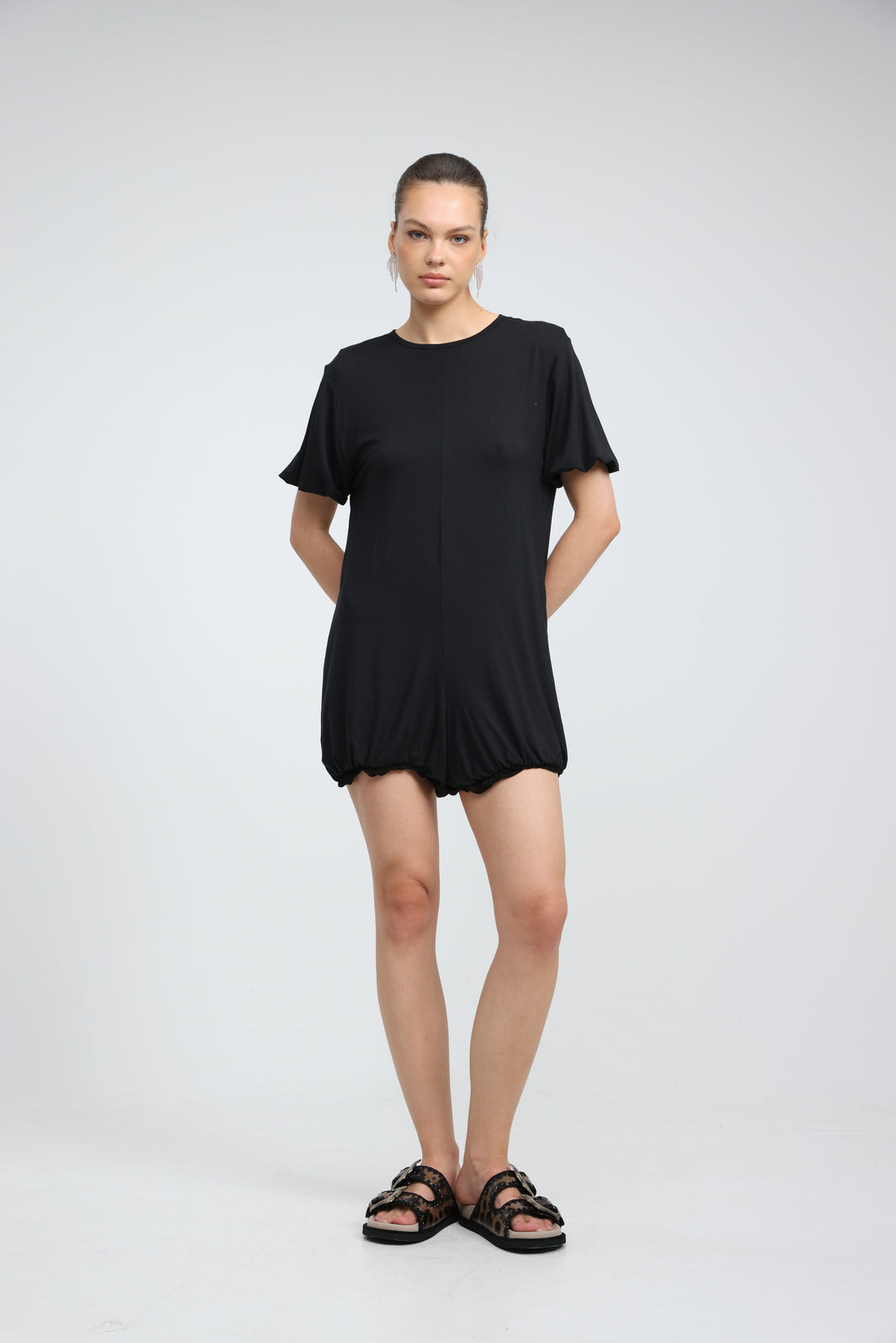 Balloon Black Jumpsuit