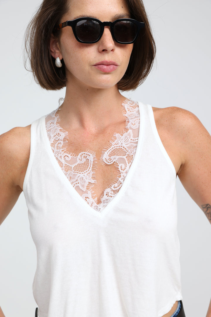 Femme White Tank