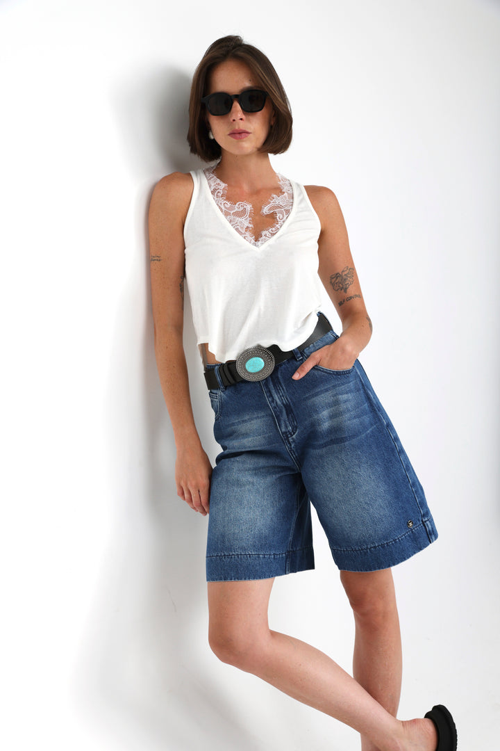 Femme White Tank