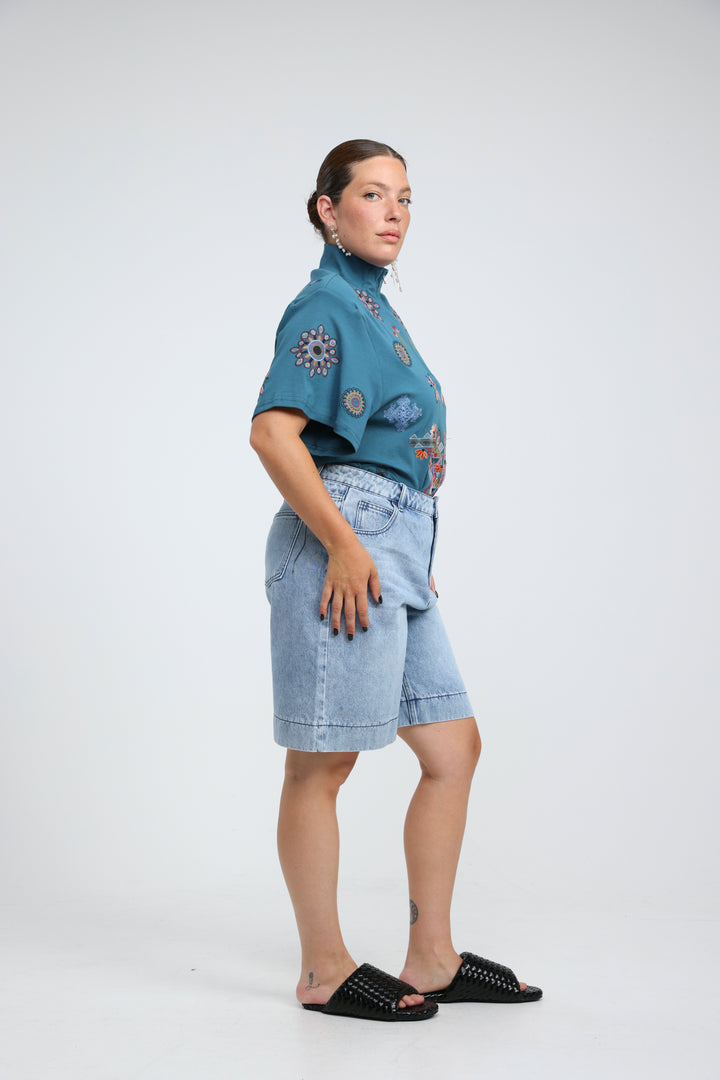 Star 817 Light Blue Bermuda Denim