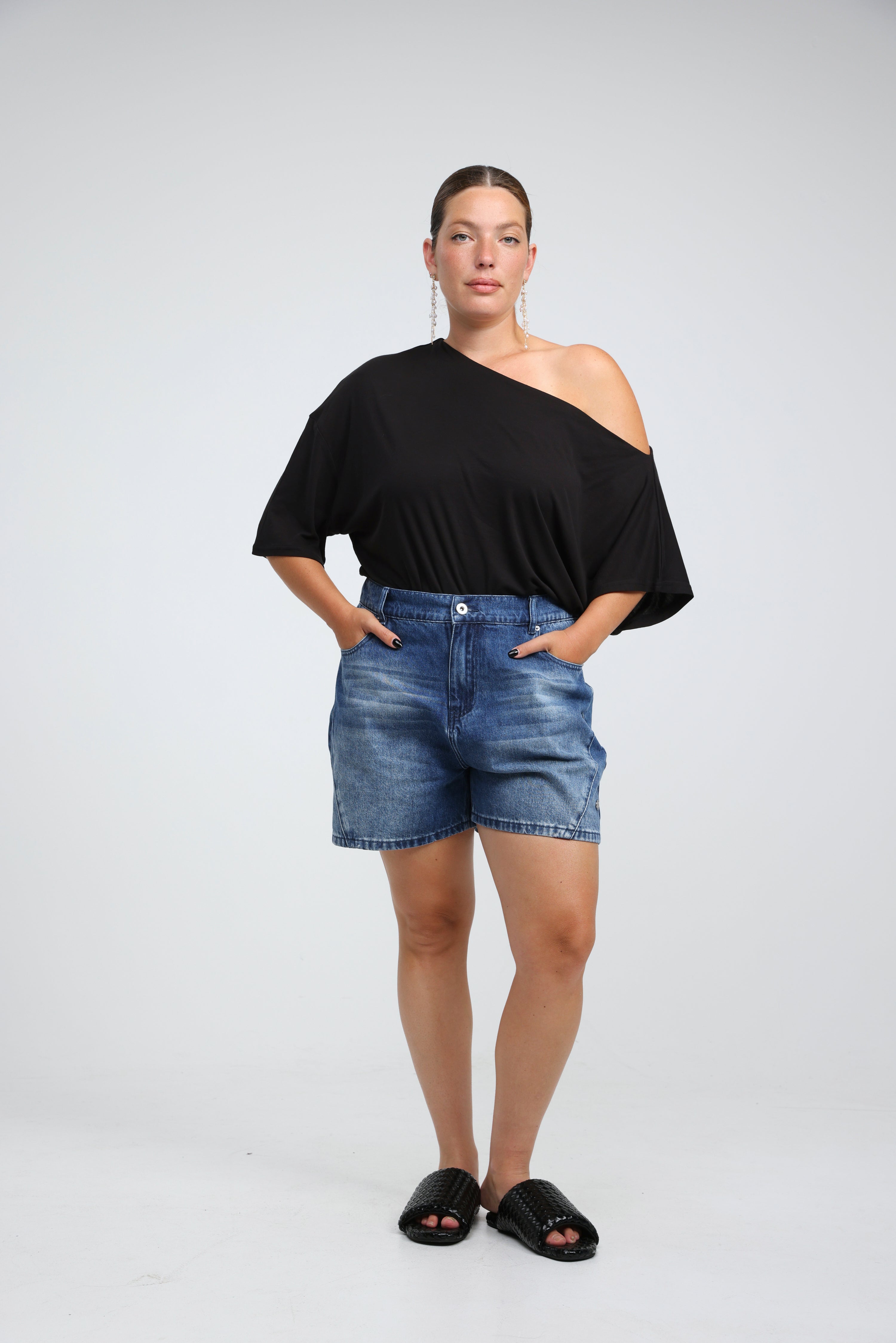 Star 811 Light Blue Denim Shorts – SEESTARZ