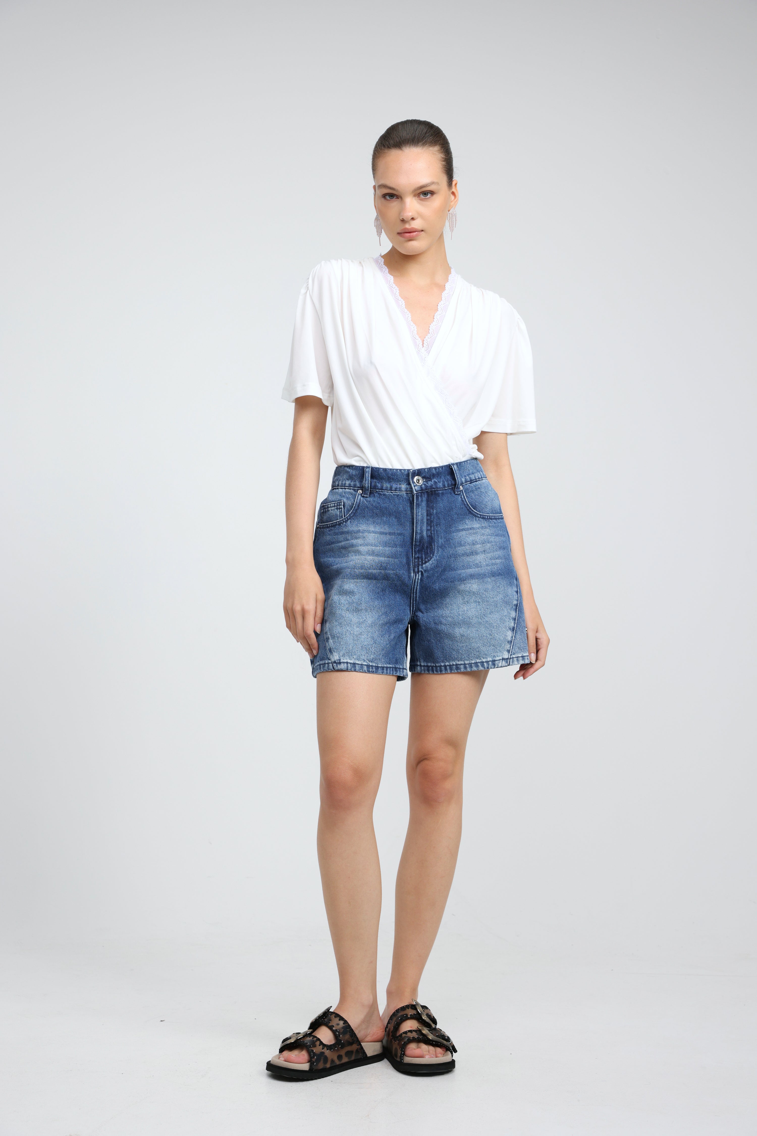 Star 811 Blue Denim Shorts – SEESTARZ