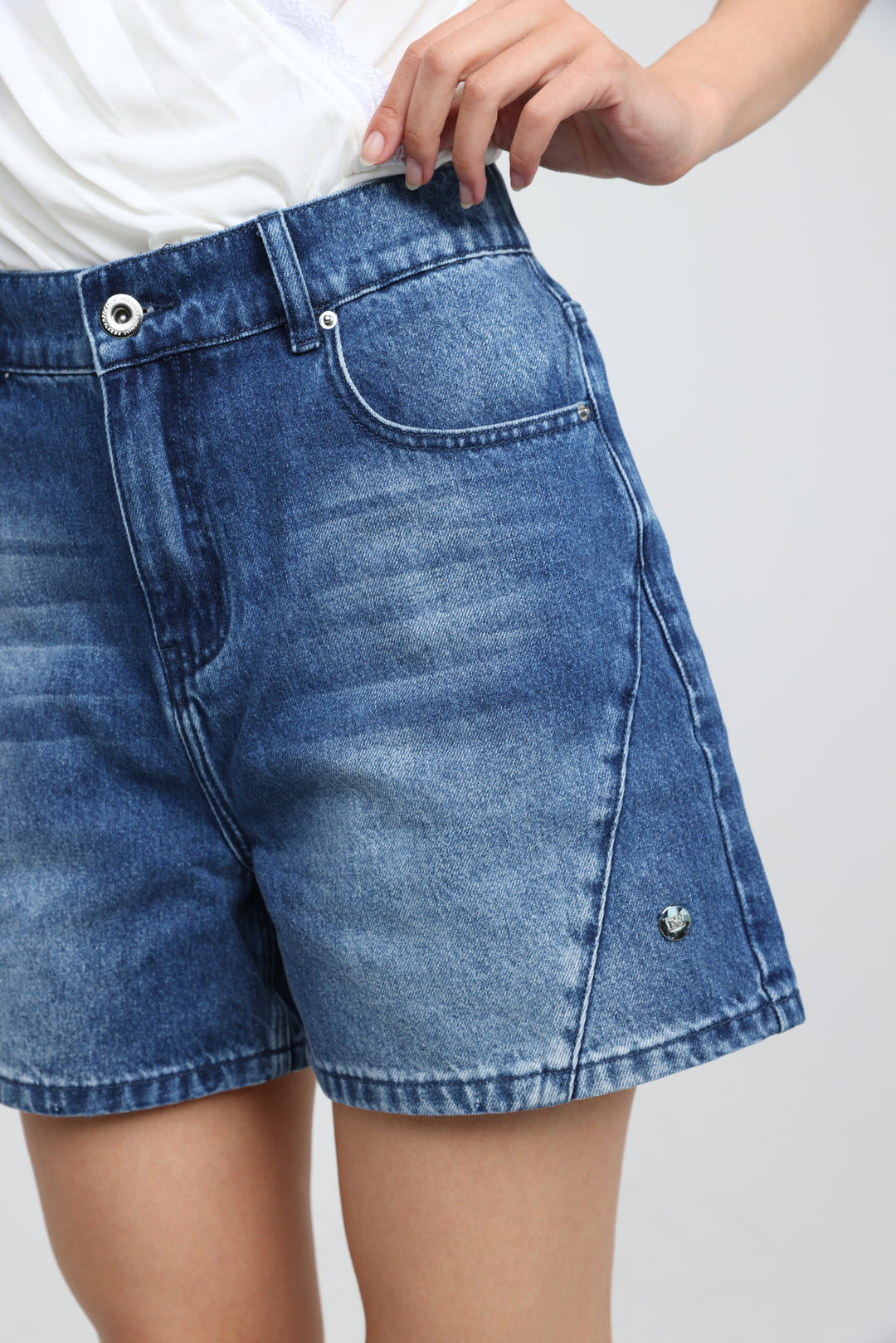 Star 811 Blue Denim Shorts