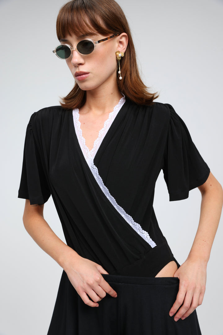 Flash Black/White Bodysuit