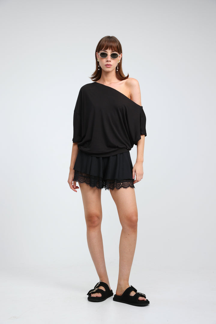 Allure Black Shorts